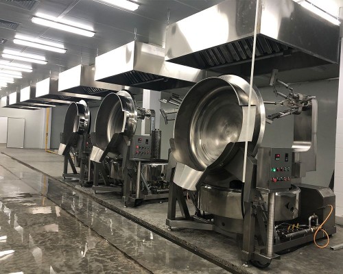 Automatic industrial biryani food cheese caramel chili sauce gas electric planetary cooking mixer