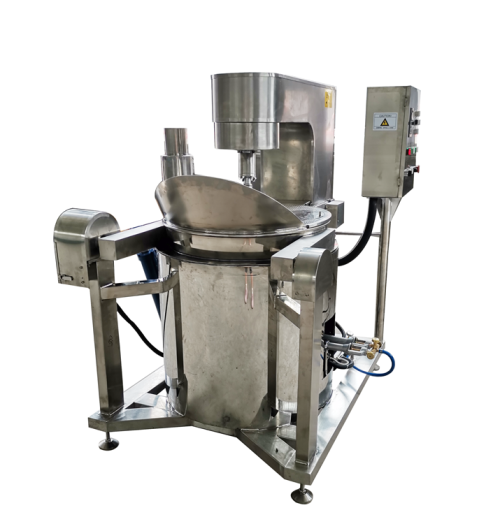 Industrial popcorn machine for flavored coated caramel salt popcorn snack making machine electric popcorn