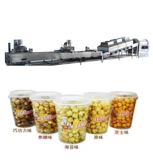 Industrial popcorn machine for flavored coated caramel salt popcorn snack making machine electric popcorn