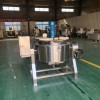 tilting type industrial jacketed cooking kettle with agitator