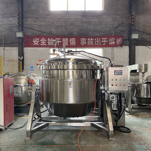 Industrial Stainless Steel Pressure Cooker Industrial 800 Liter Pressure Cooking Kettle Meat Pressure Cooking Machine