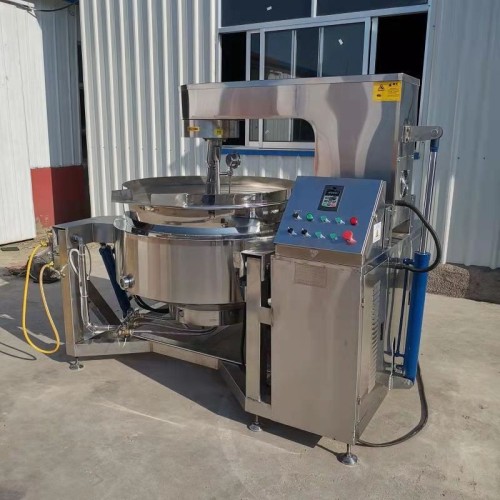 Chili Sauce Food Cooking Machine Milk Cheese Jacket Jacketed Kettle With Agitator Sugar Mixer