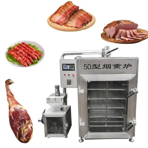 Food Processing Machine Electric Commercial Oven Drying Smoking Cold Fish Meat Industrial Smoker